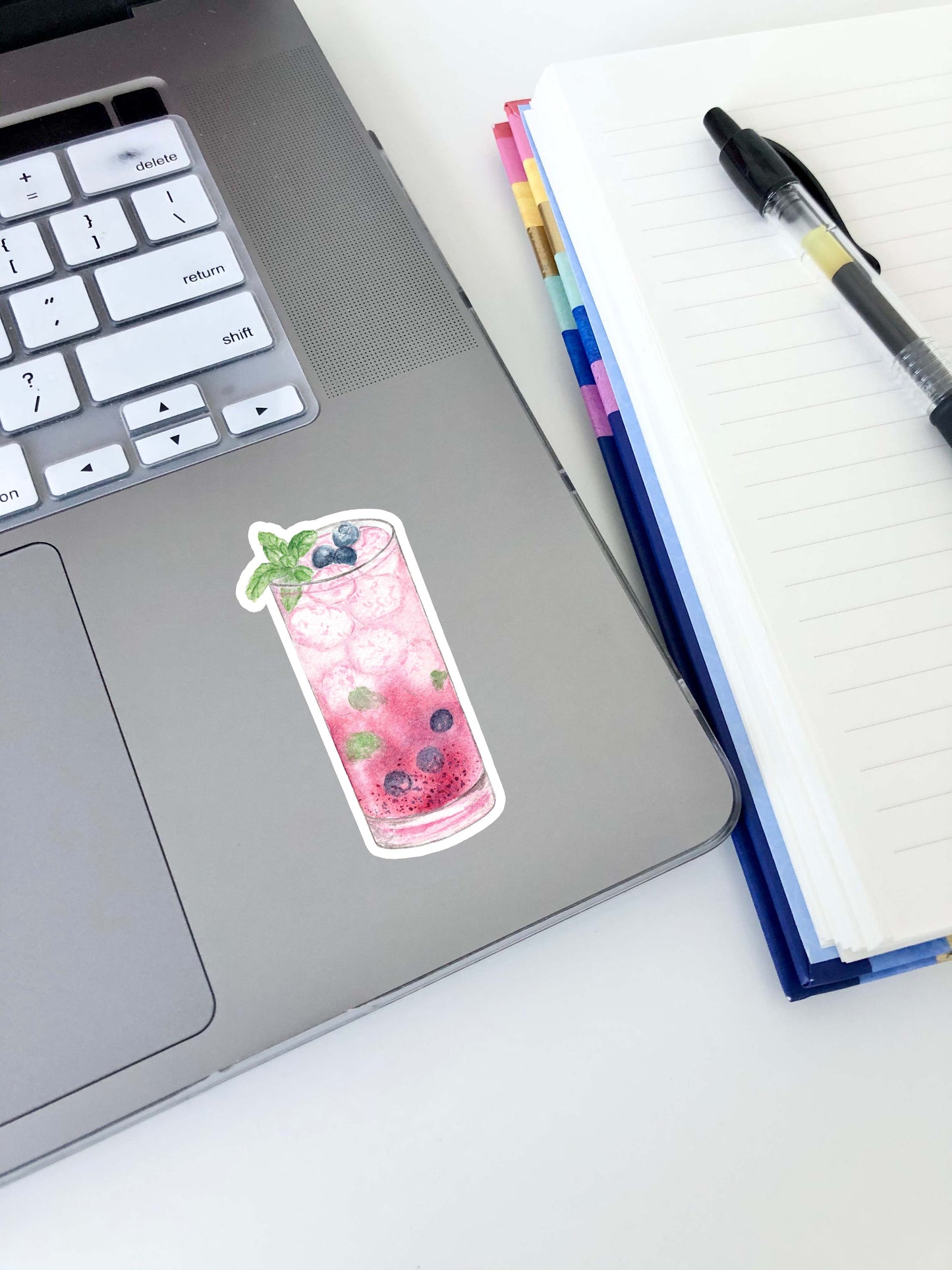 Blueberry Mojito Sticker 3"x1.5"