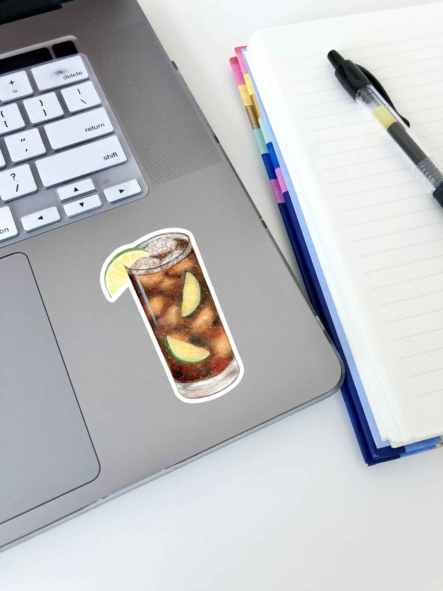 Rum and Coke Highball Sticker 3"x1.8"