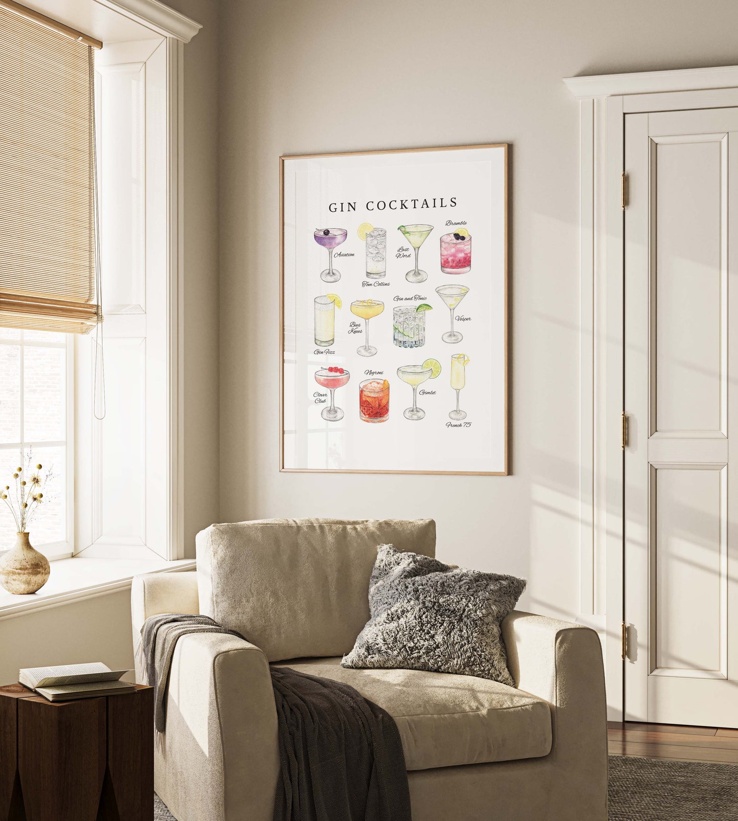 Gin Cocktails Print