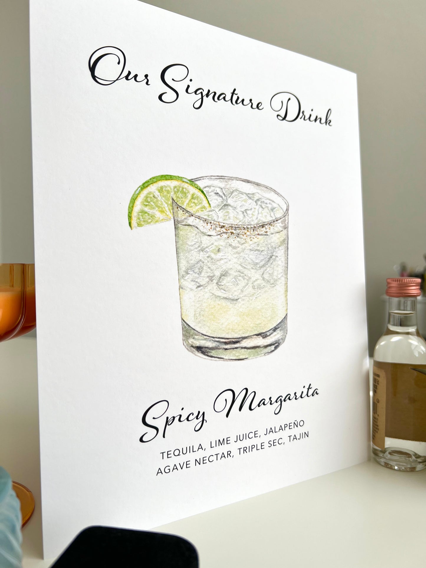 Our Signature Drink Sign, Semi Custom