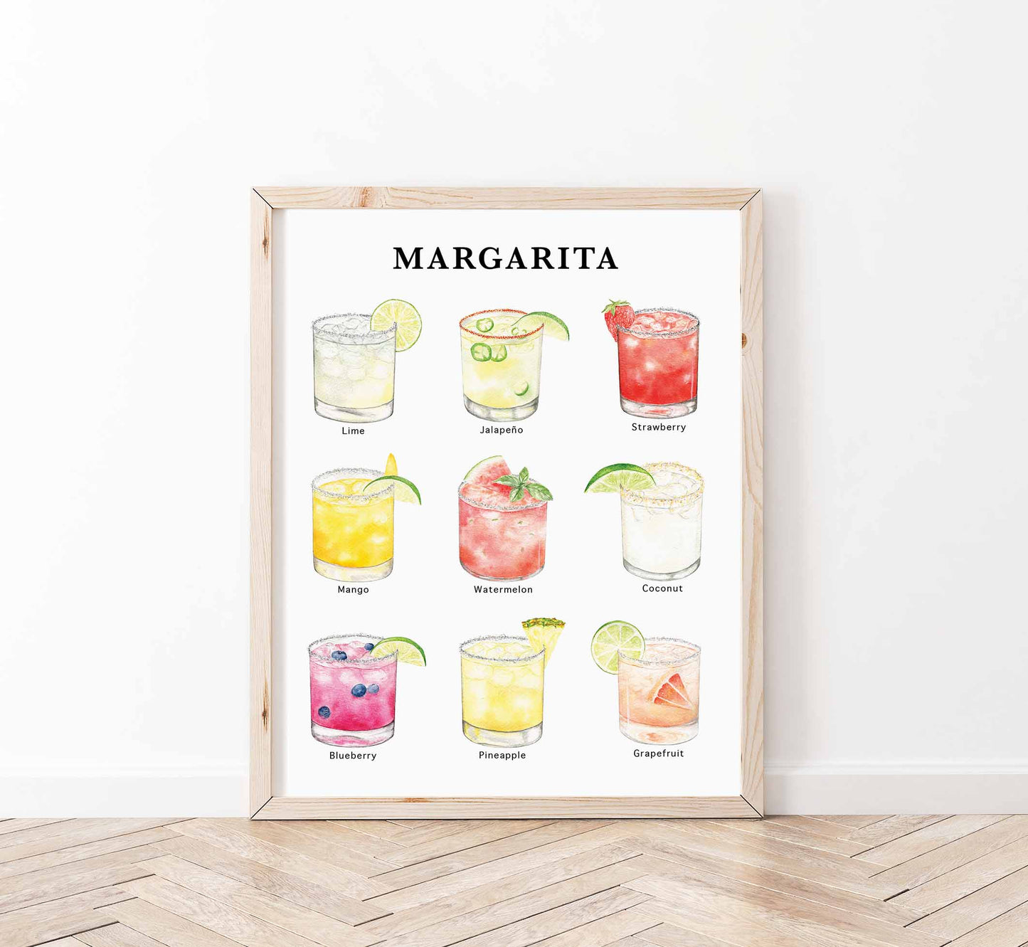 Margarita Flavors Print