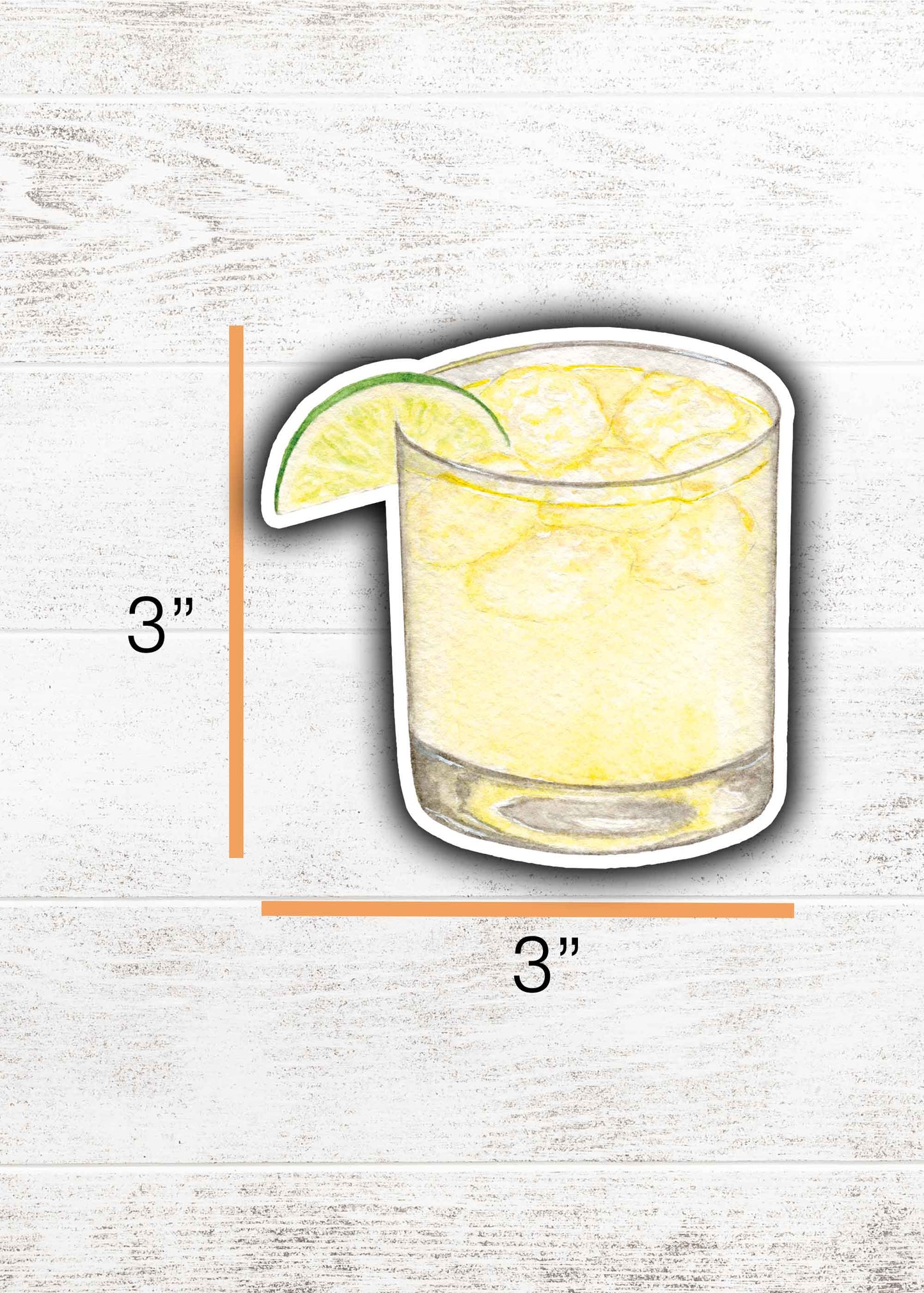 Pineapple Cocktail Sticker 3"x3"