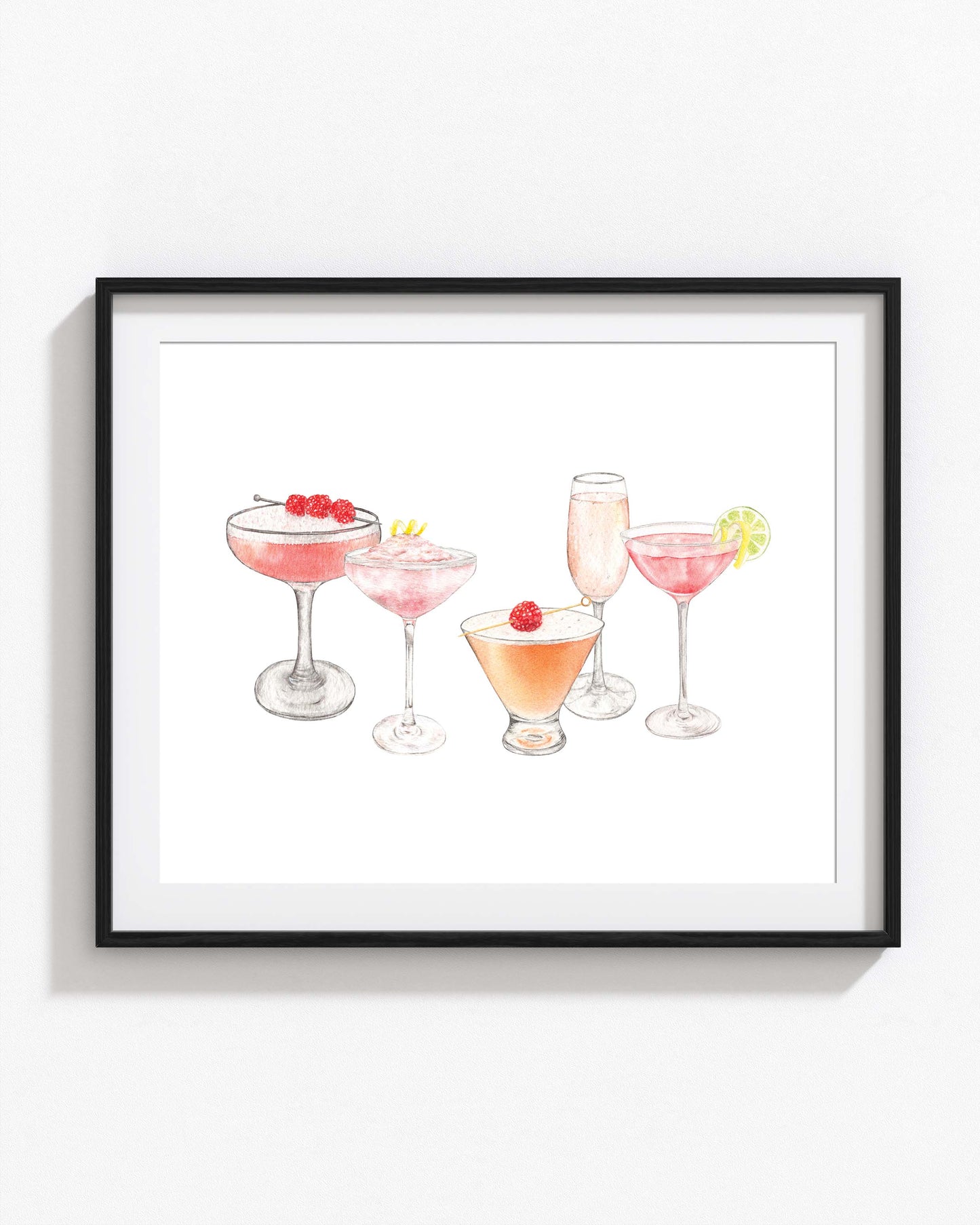 Pink Cocktails Print