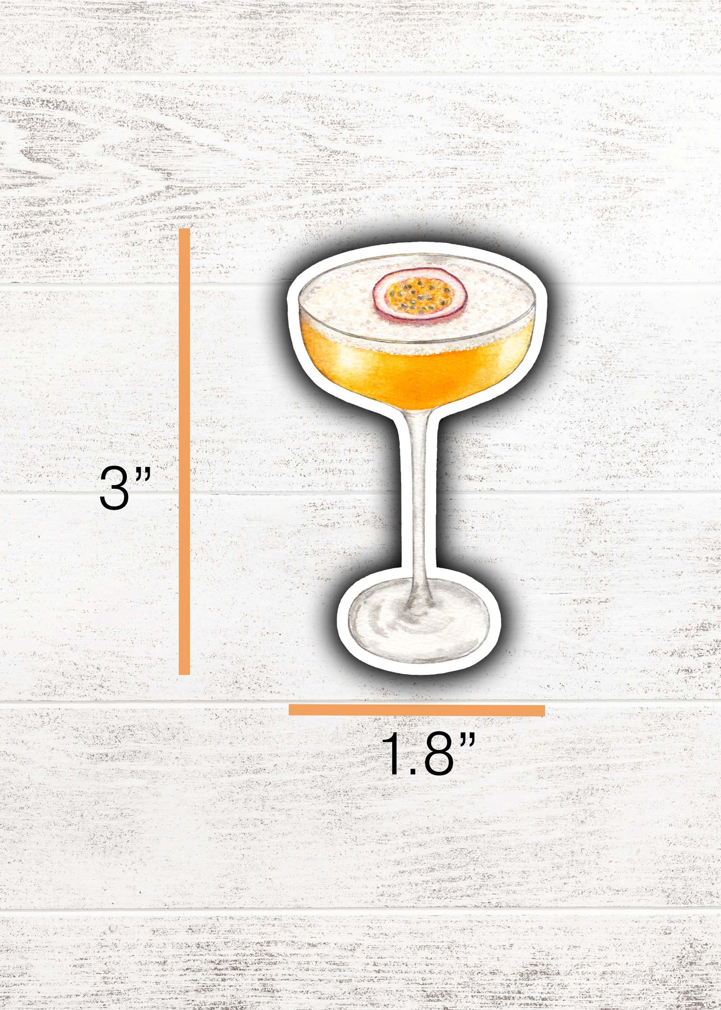 Pornstar Martini Sticker 3"x1.8"
