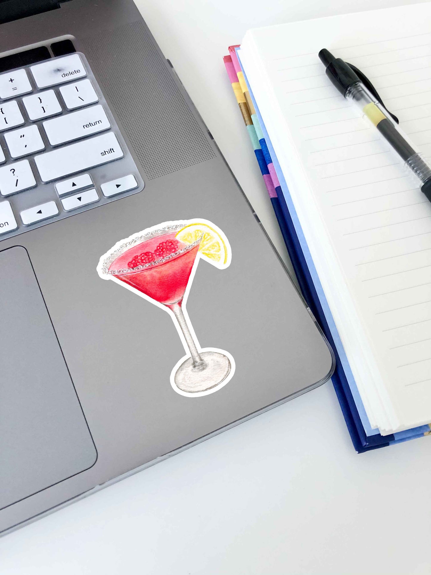 Raspberry Lemon Drop Sticker 3"x2.3"