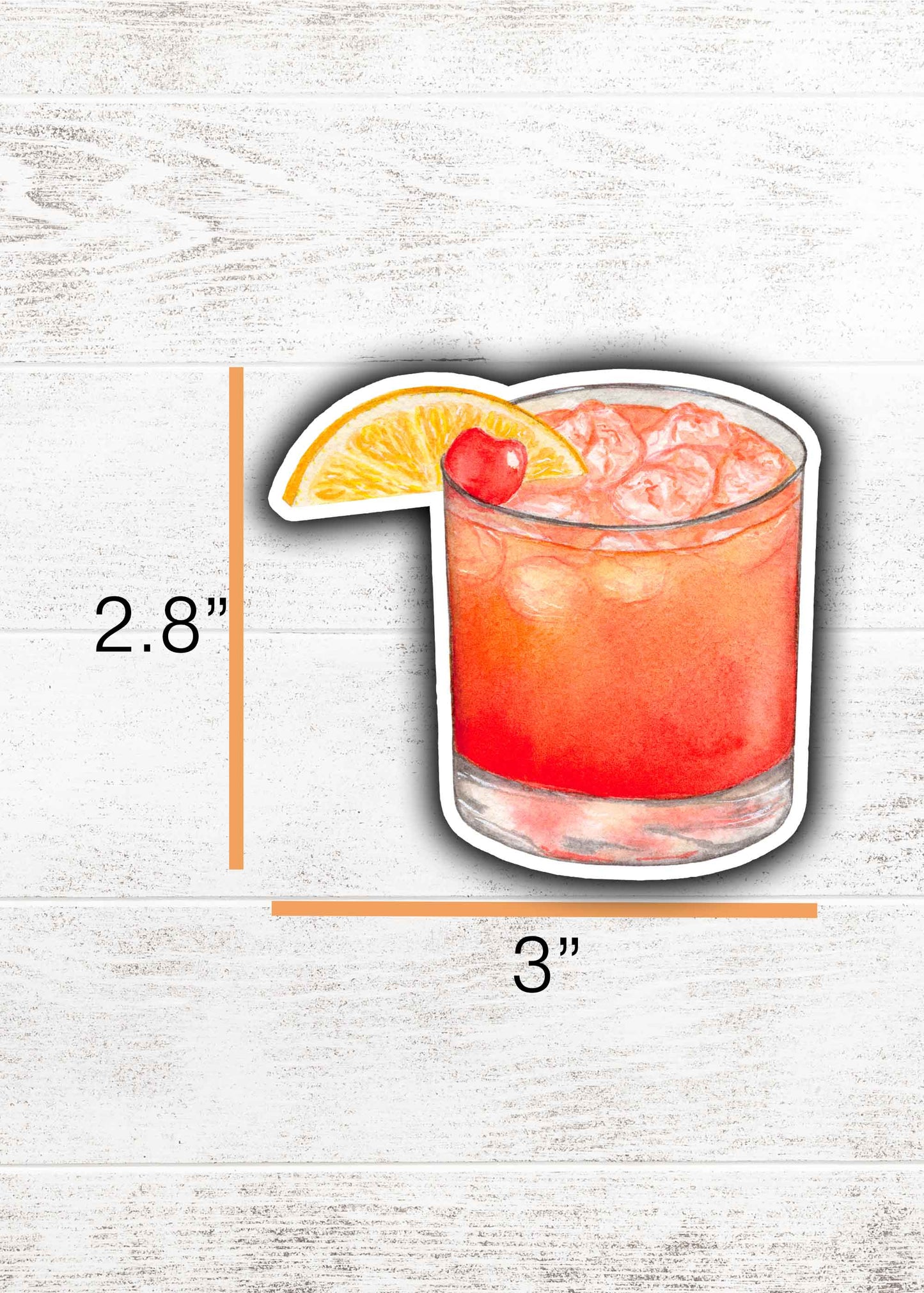 Rum Punch Sticker 2.8"x3"