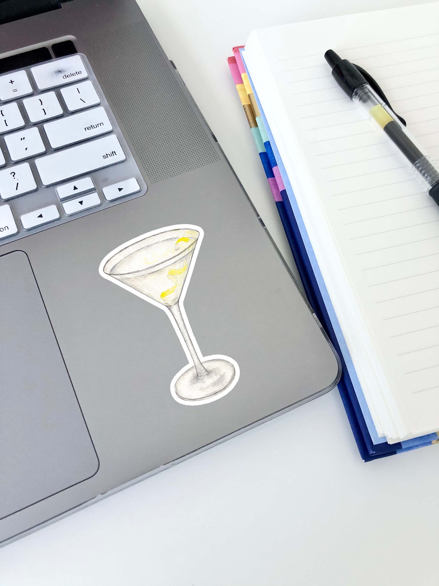 Vesper Martini Sticker 3"x1.9"