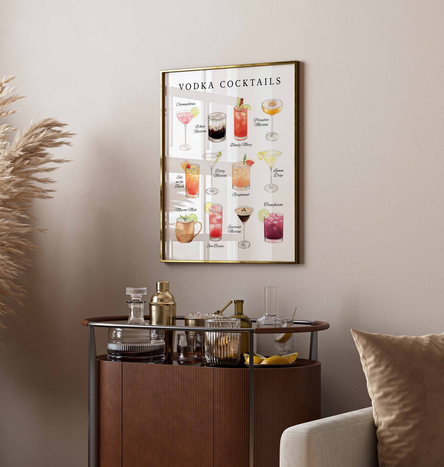 Vodka Cocktails Print