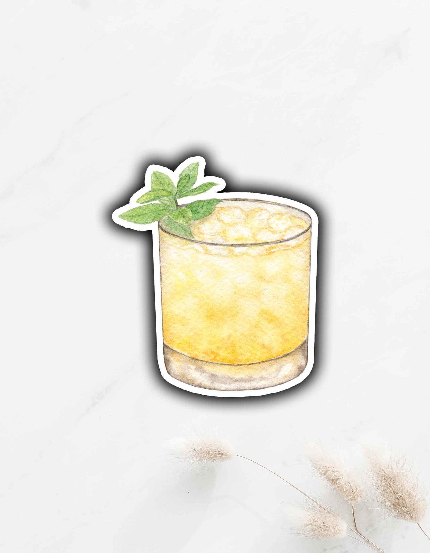 Whiskey Smash Sticker 3”x2.1”