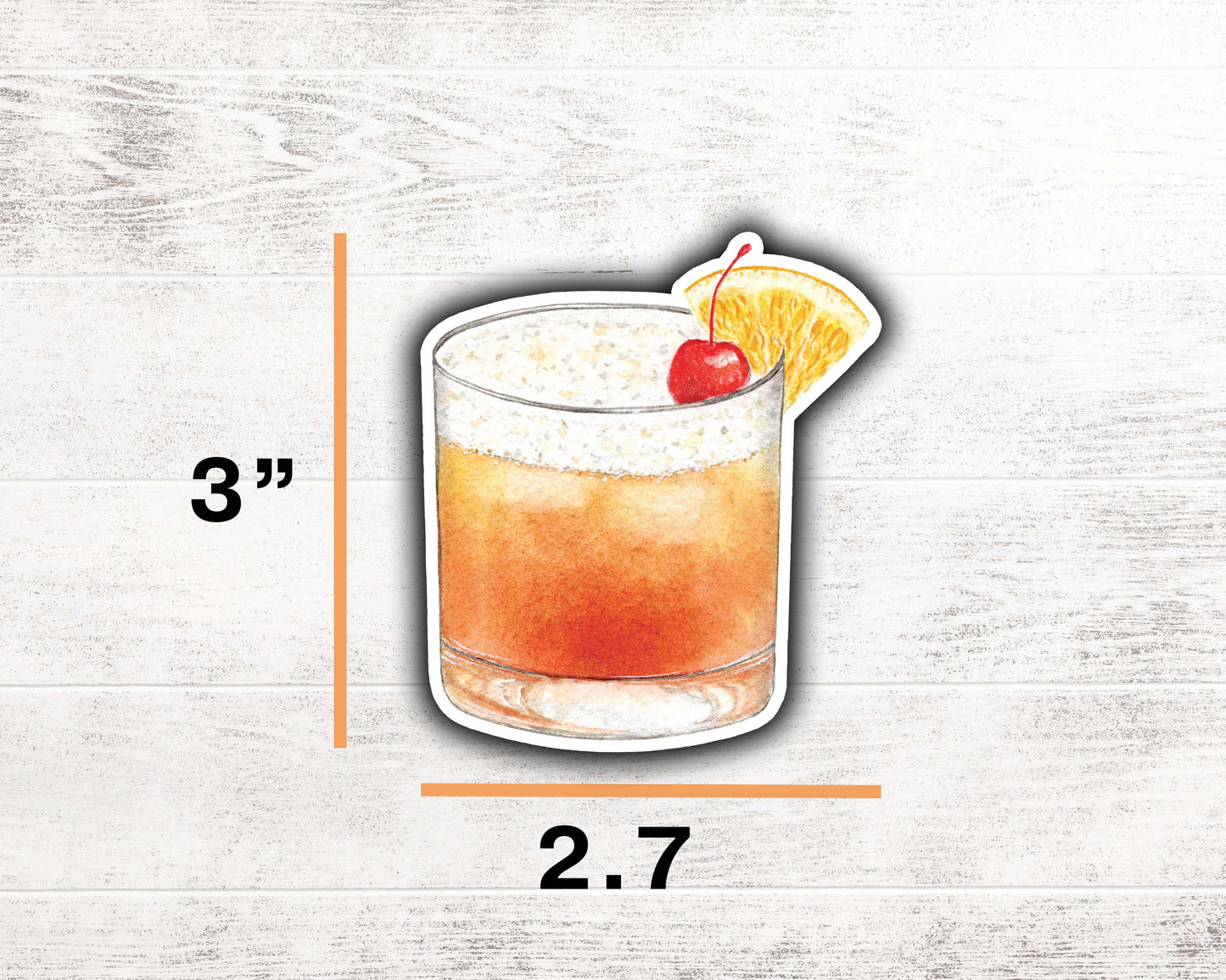 Amaretto Sour Sticker 3"x2.7"