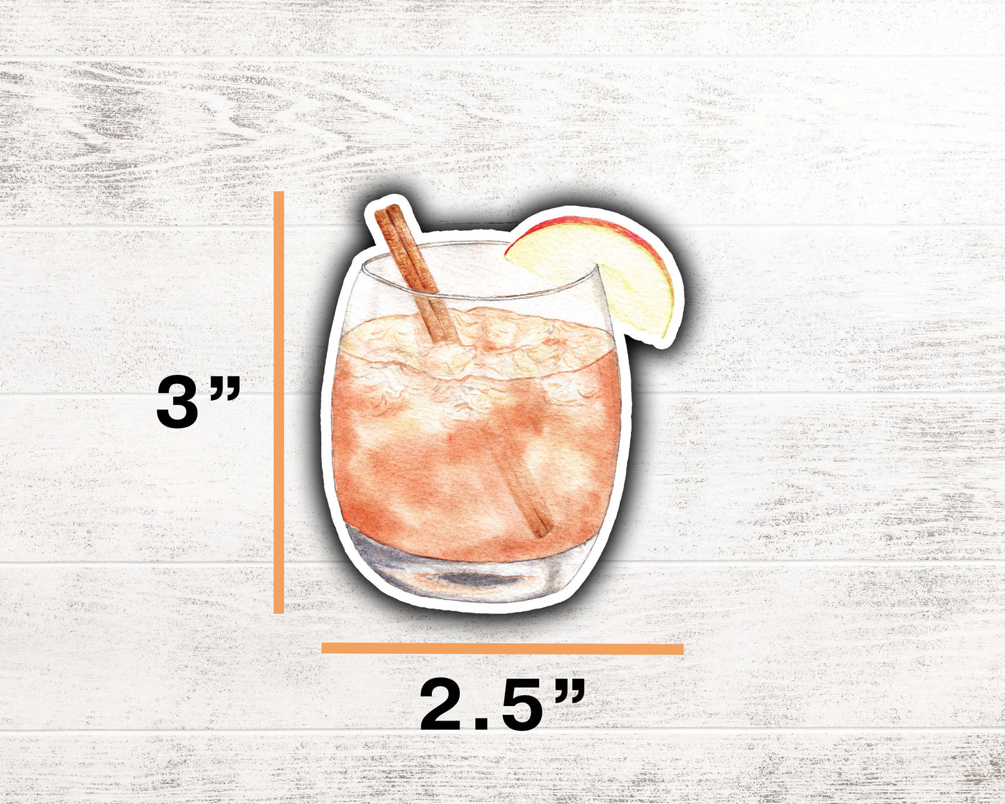 Apple Cider Bourbon Sticker 3"x2.5"