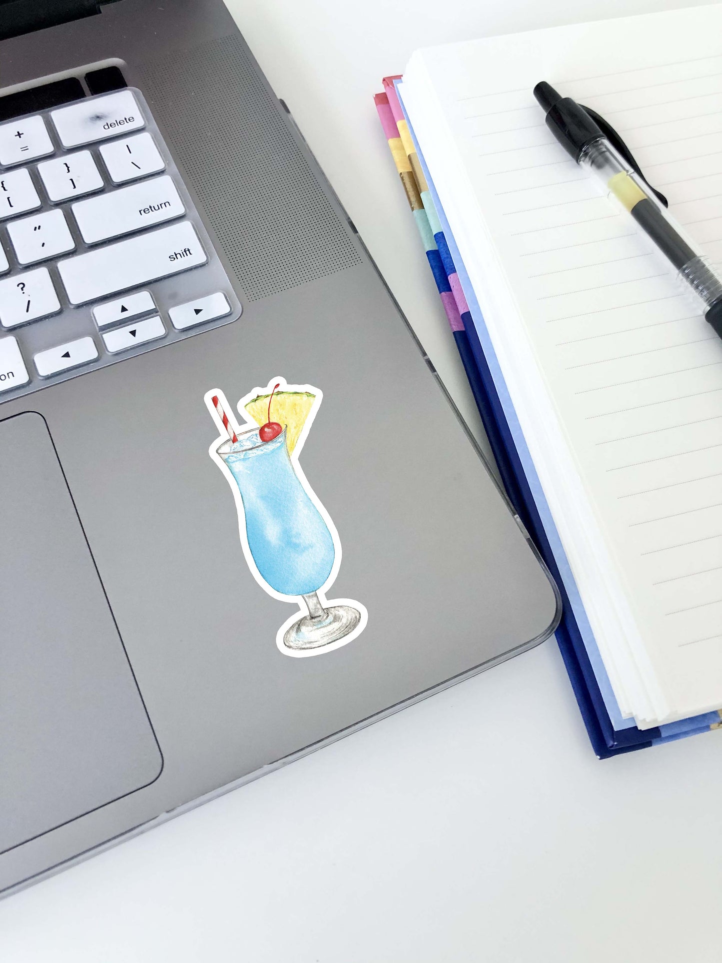 Blue Hawaiian Sticker 3"x1.5"