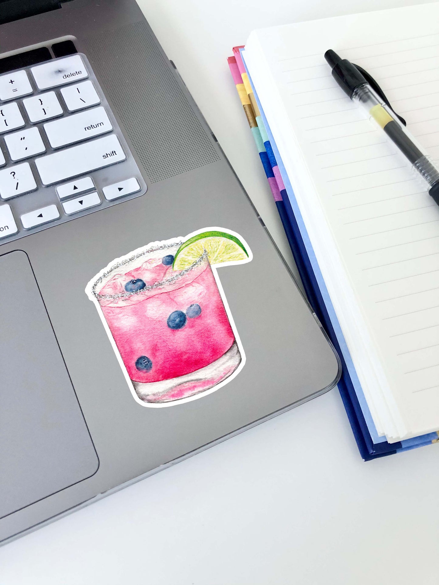 Blueberry Margarita Sticker 2.9"x3"