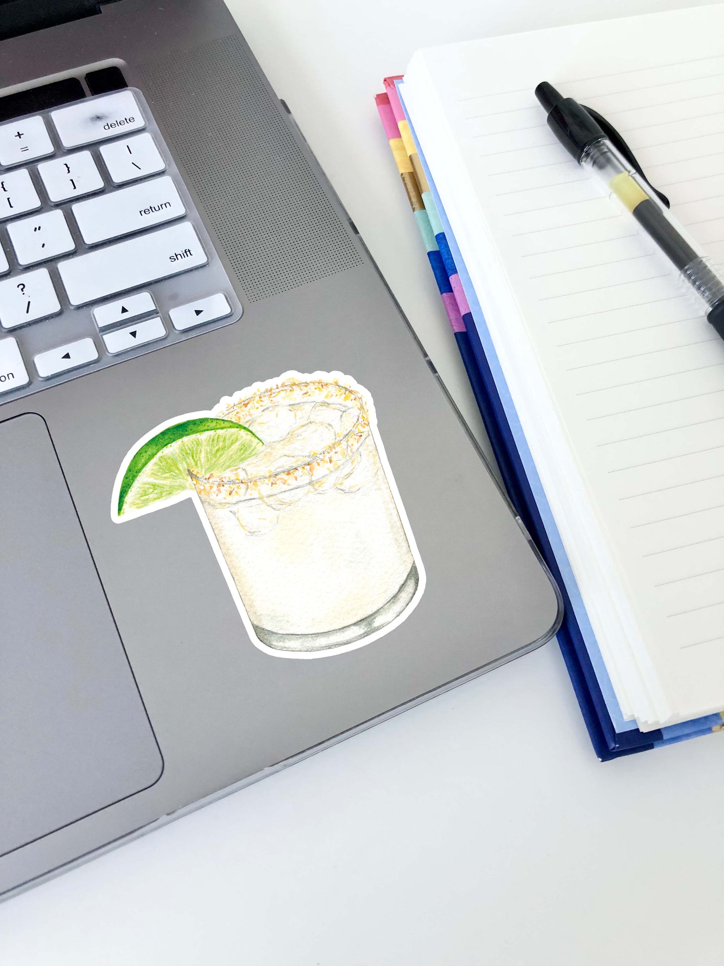 Coconut Margarita Sticker 3"x3"
