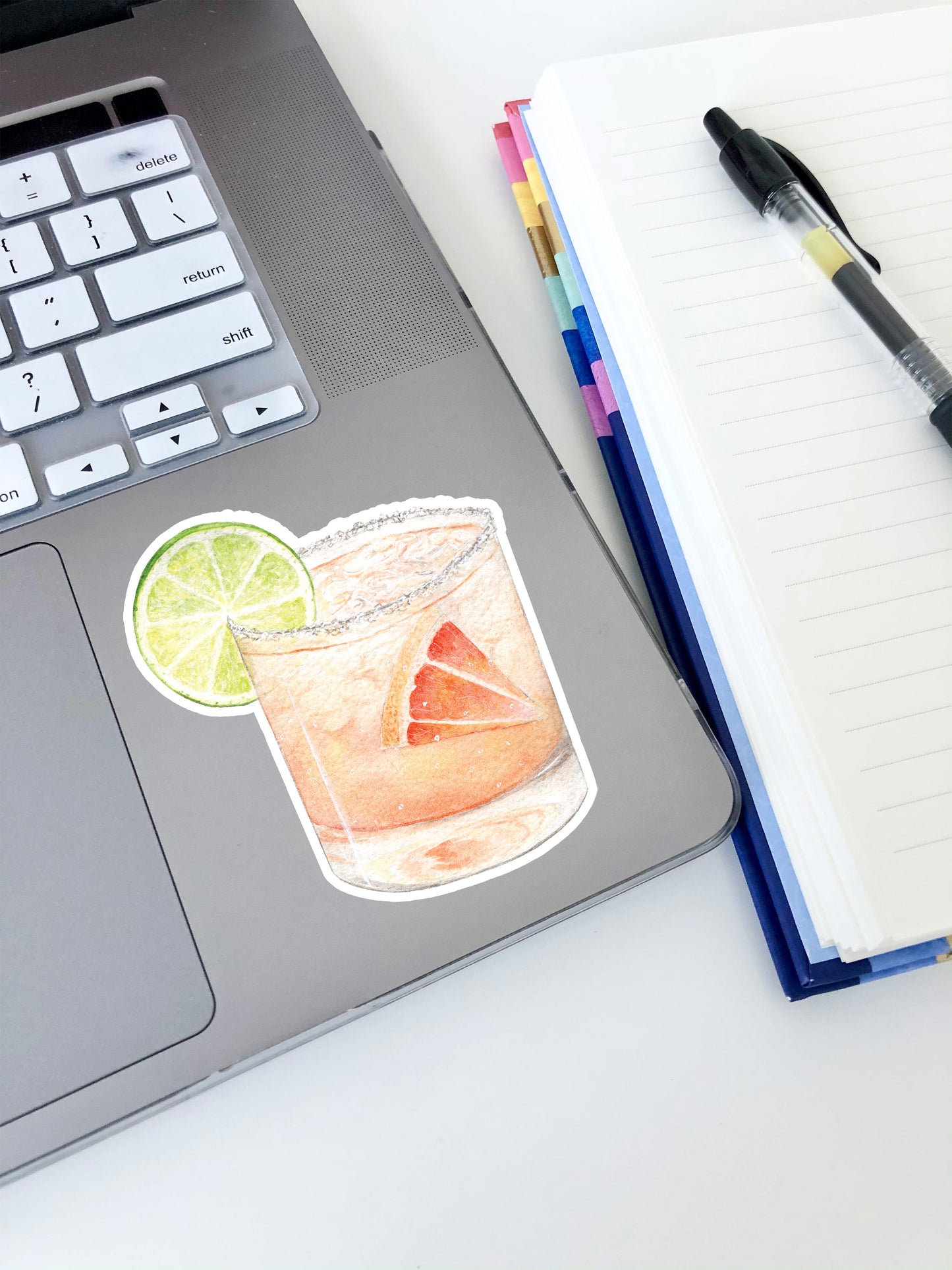 Grapefruit Paloma Sticker 3"x2.6"