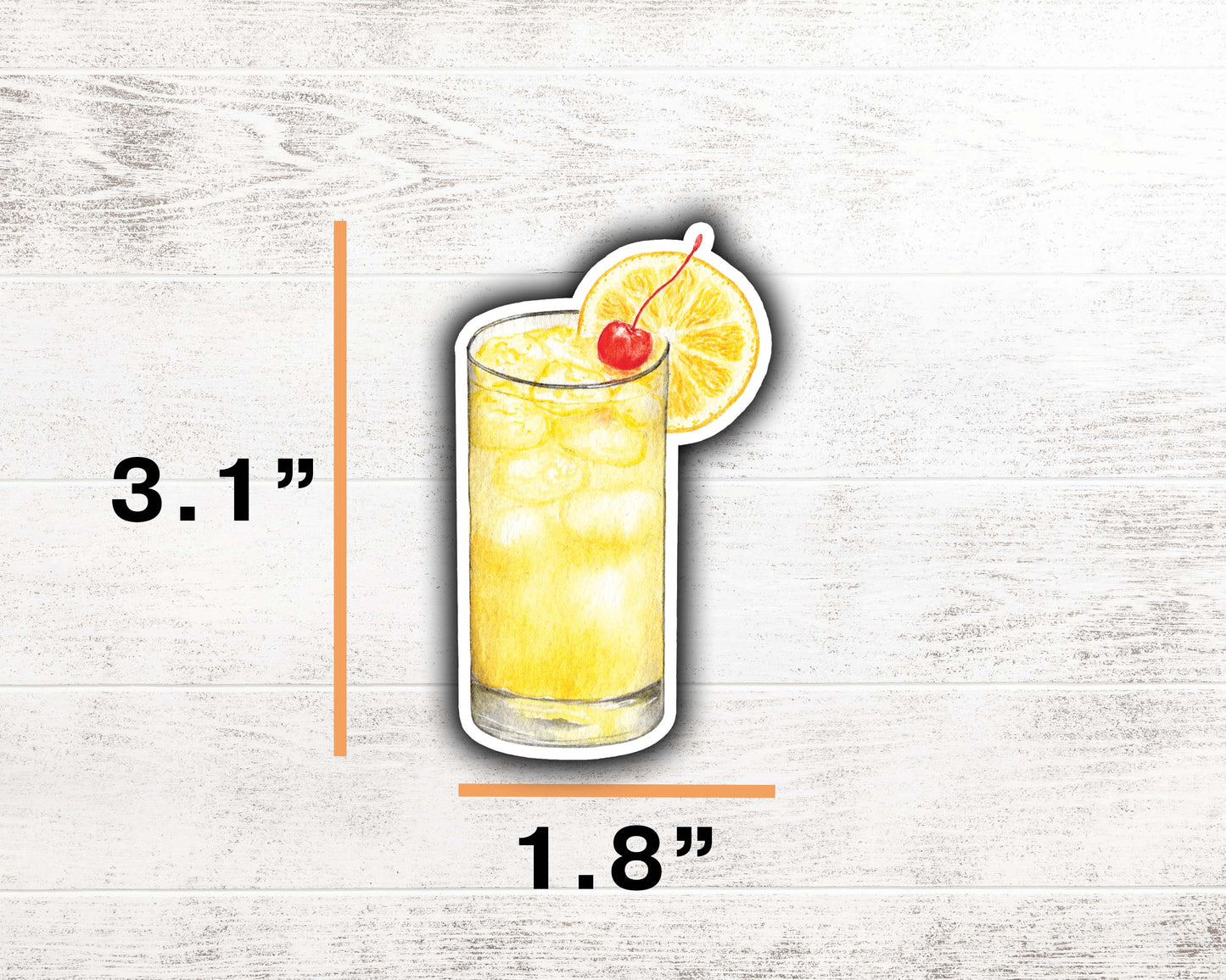 Harvey Wallbanger Sticker 3.1"x1.8"