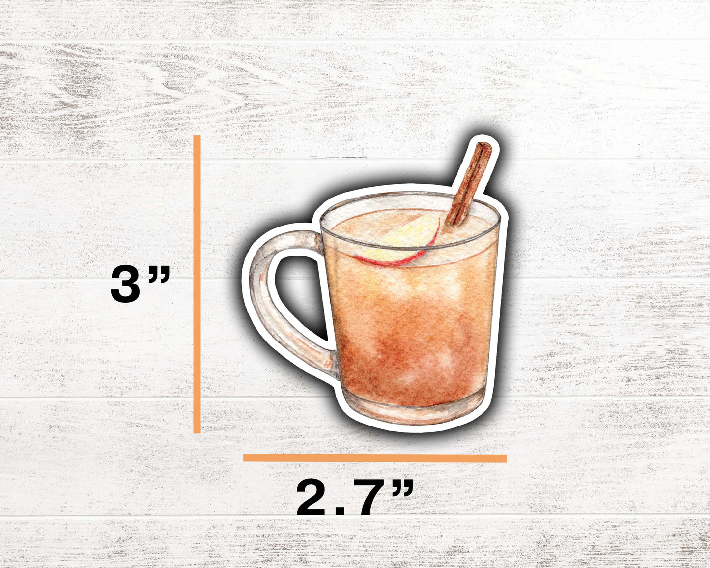 Hot Apple Cider Sticker 3"x2.7"