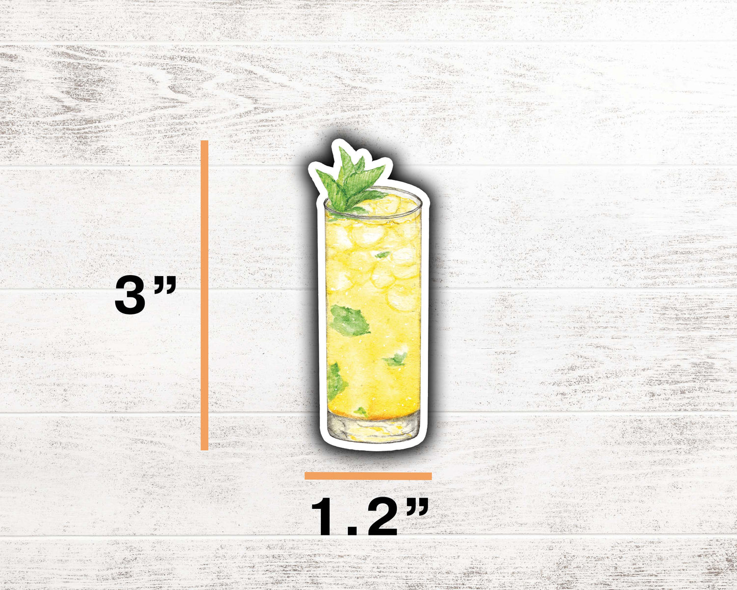 Mango Mojito Sticker 3"x1.2"