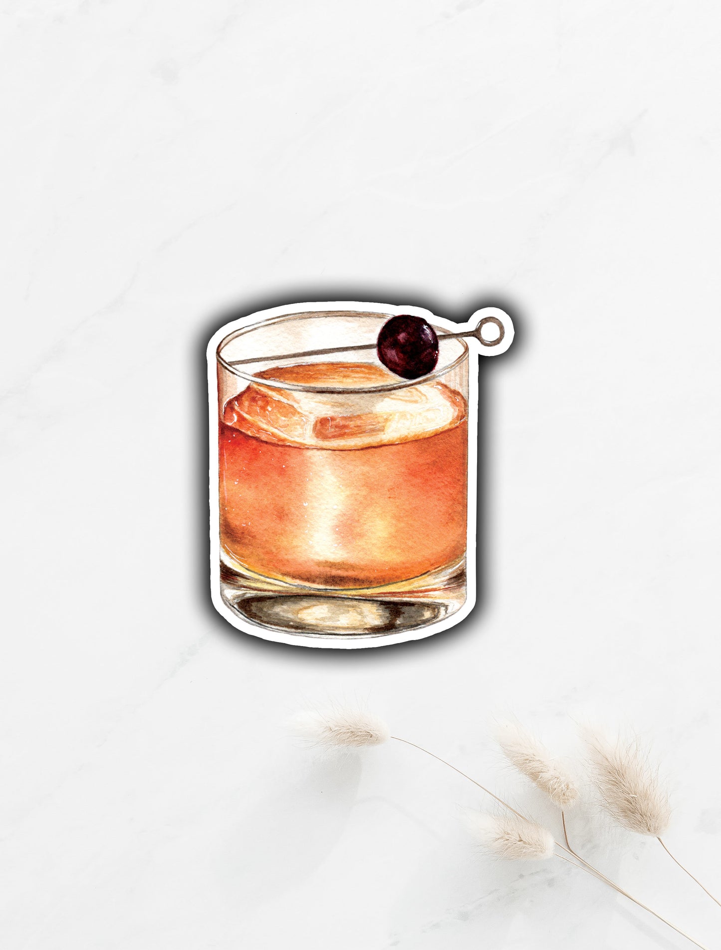Whiskey on the Rocks Sticker 3"x2.5"