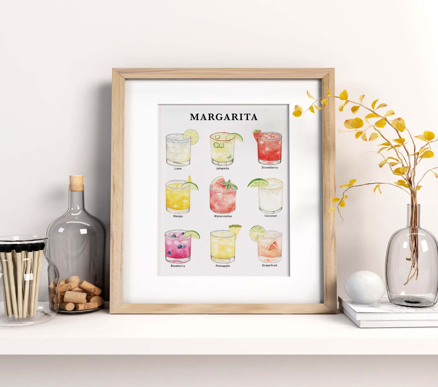 Margarita Flavors Print