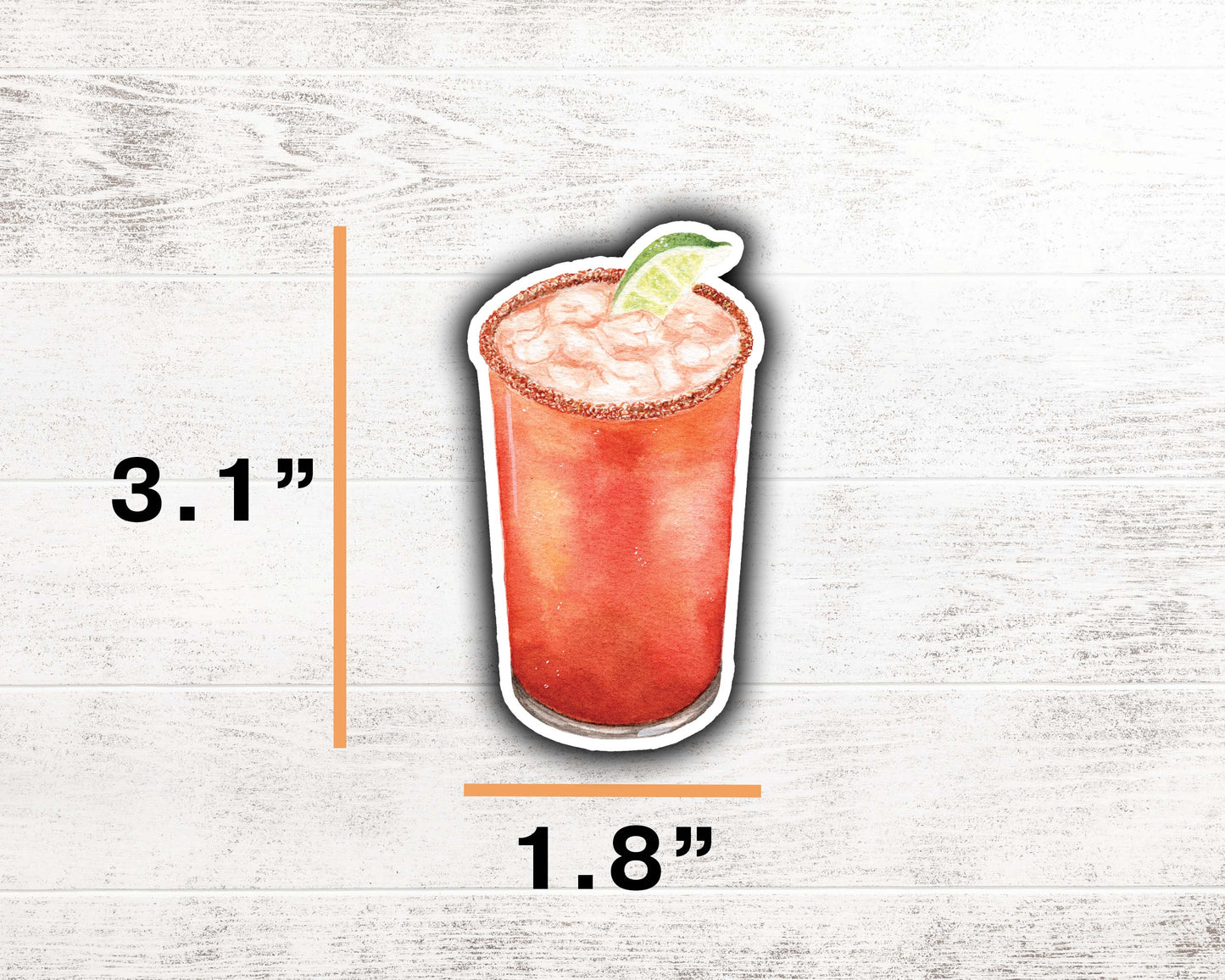 Michelada Sticker 3.1"x1.8"