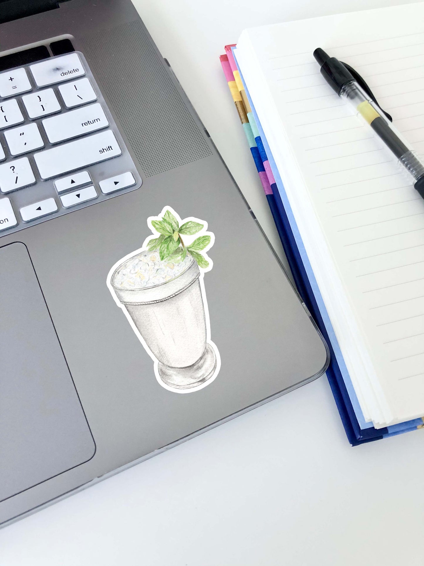 Mint Julep Sticker 3.1"x2"