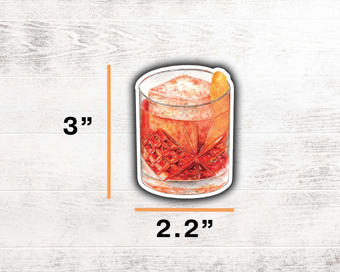 Negroni Sticker 3"x2.2"