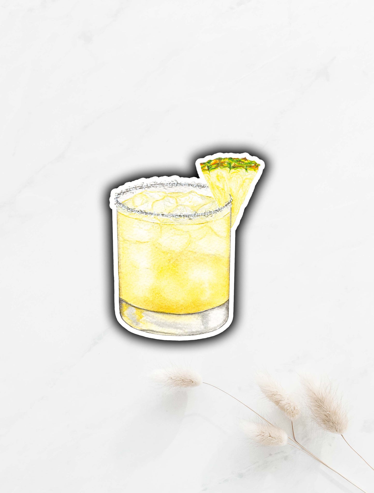 Pineapple Margarita Sticker 3"x2.5"