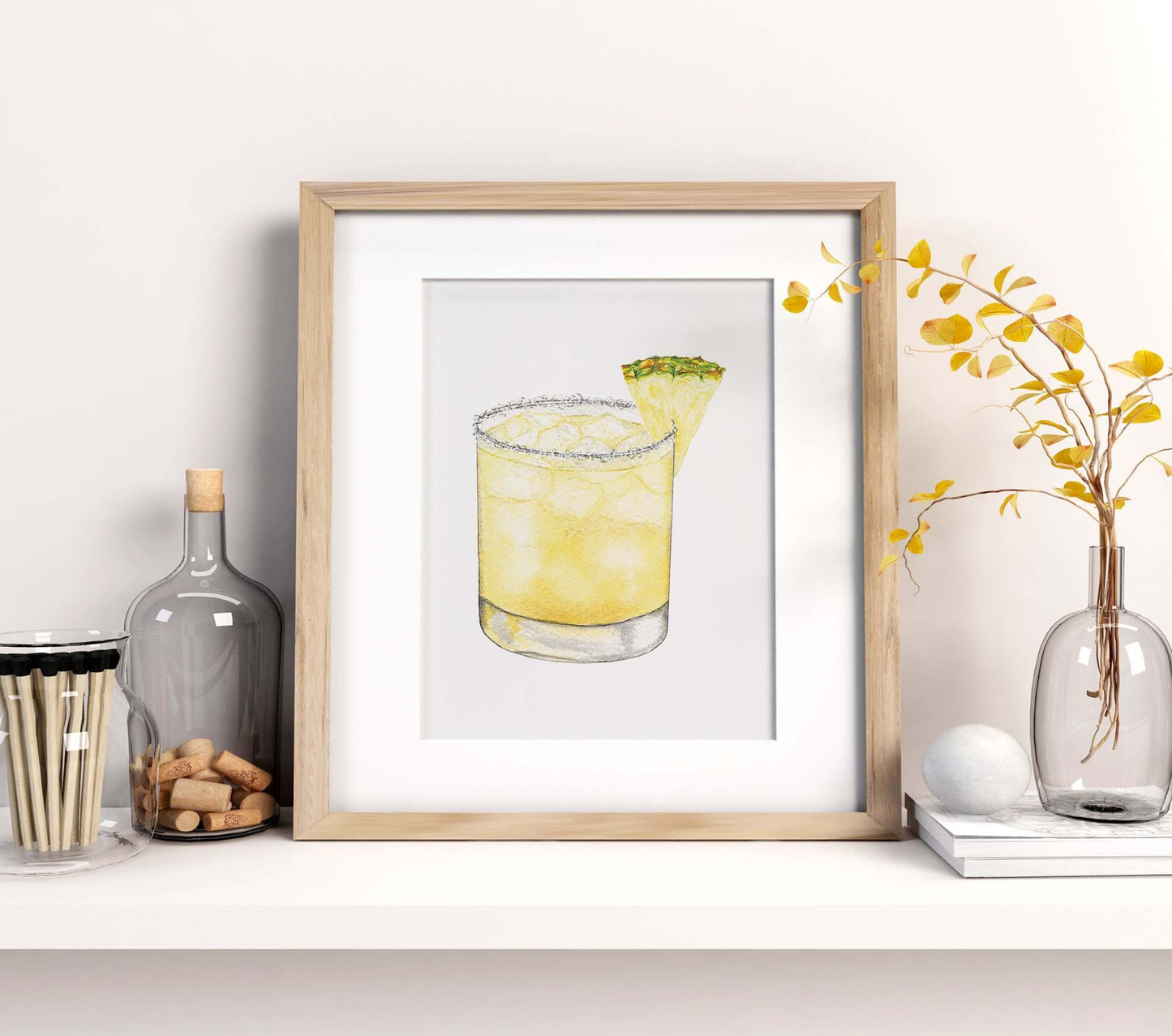 Pineapple Margarita Art Print
