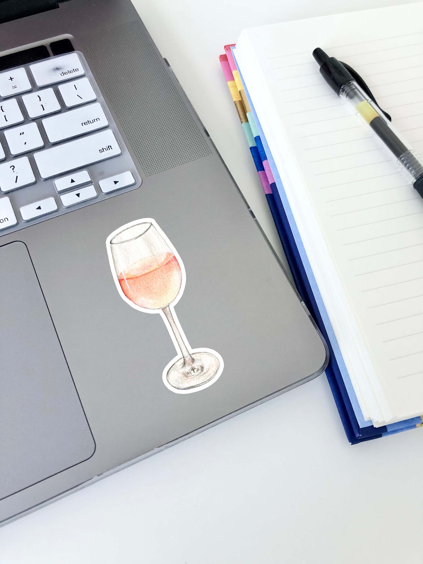 Rosé Wine Sticker 3"x1.2"
