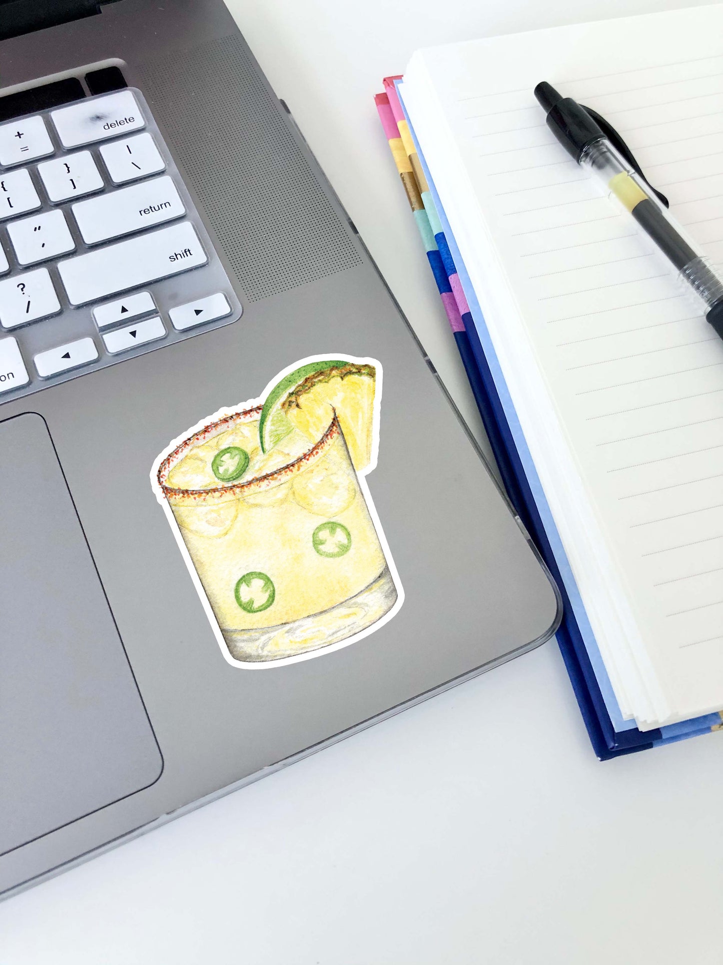 Spicy Pineapple Margarita Sticker 3"x2.7"