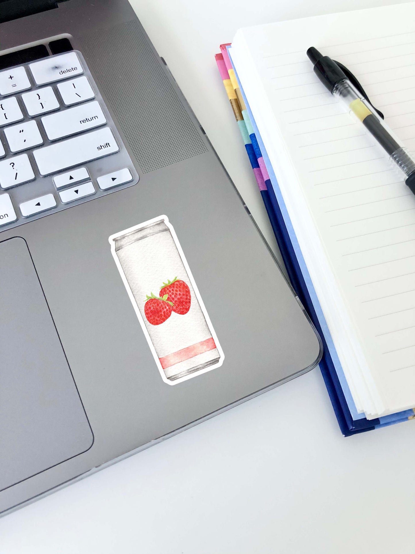 Strawberry Hard Seltzer Sticker 3"x1.3"