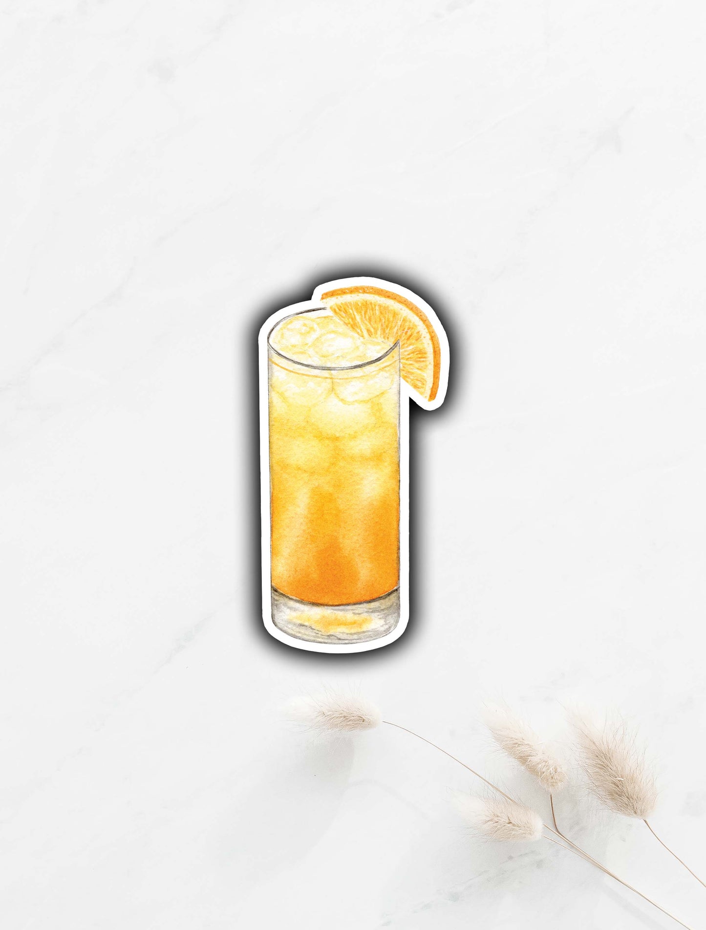 Screwdriver Cocktail Sticker 3"x1.5"