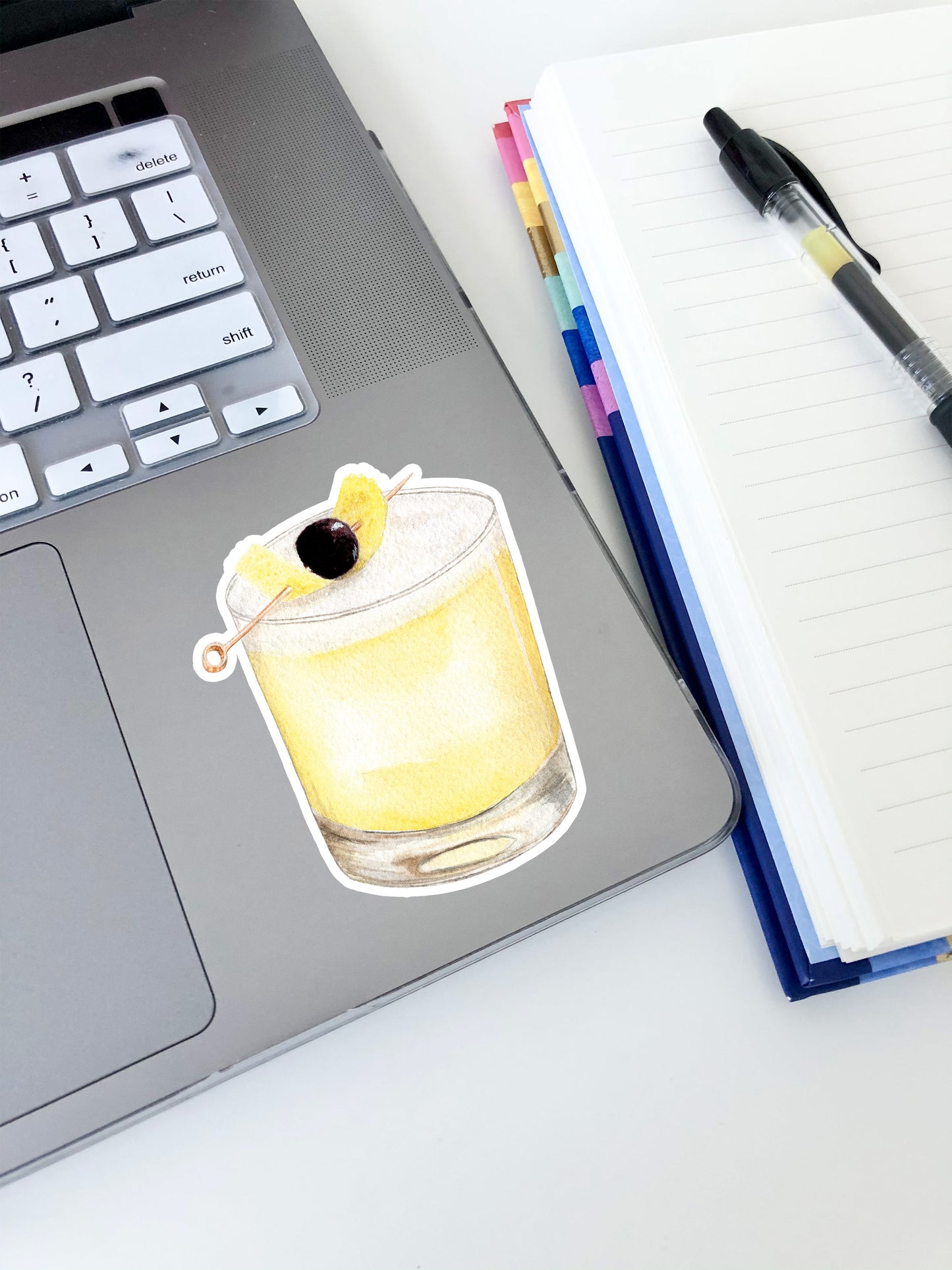 Whiskey Sour Sticker 3"x2.5"