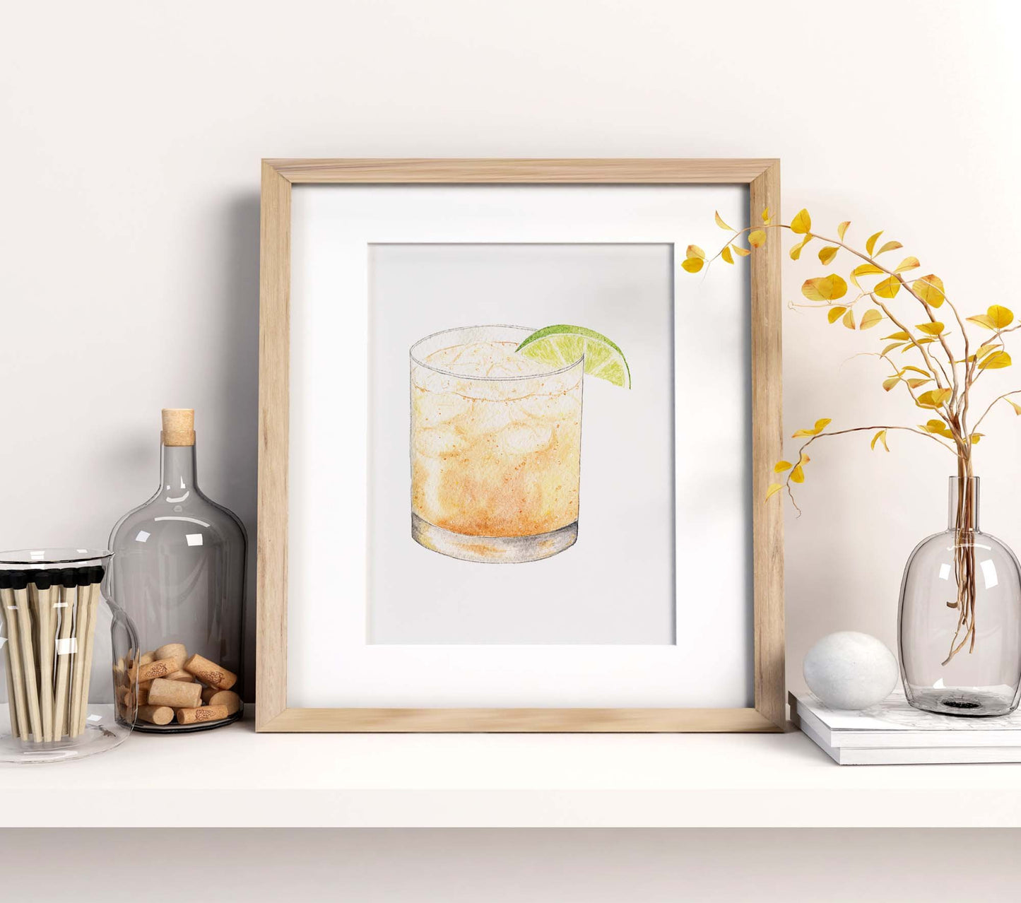 Whiskey Ginger Ale Art Print