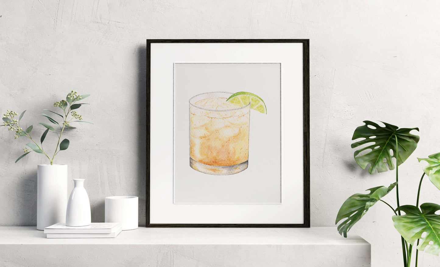 Whiskey Ginger Ale Art Print