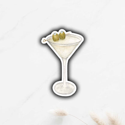 Dirty Martini Sticker with Blue Cheese Olives