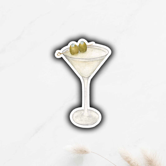 Dirty Martini Sticker with Blue Cheese Olives