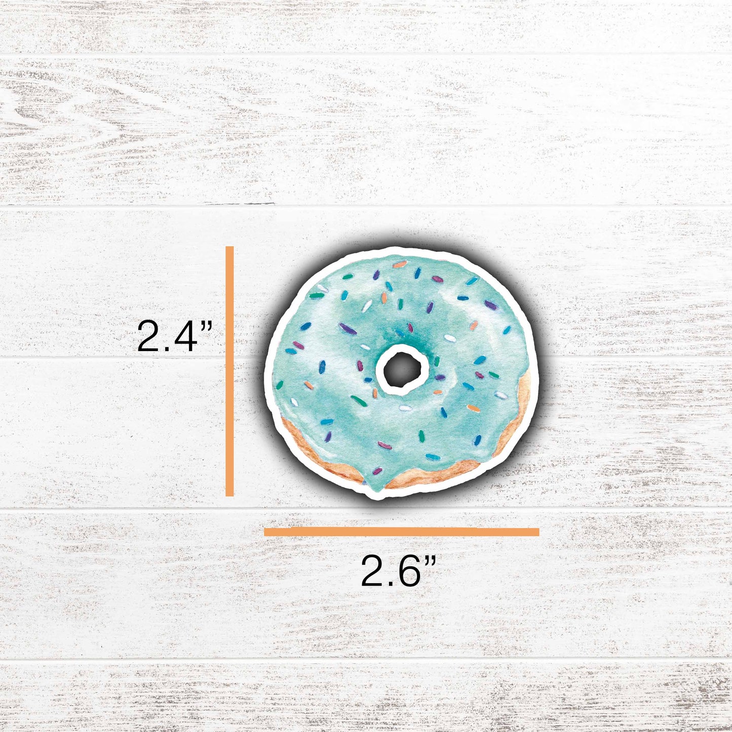 Blue Green Glazed Sprinkle Donut