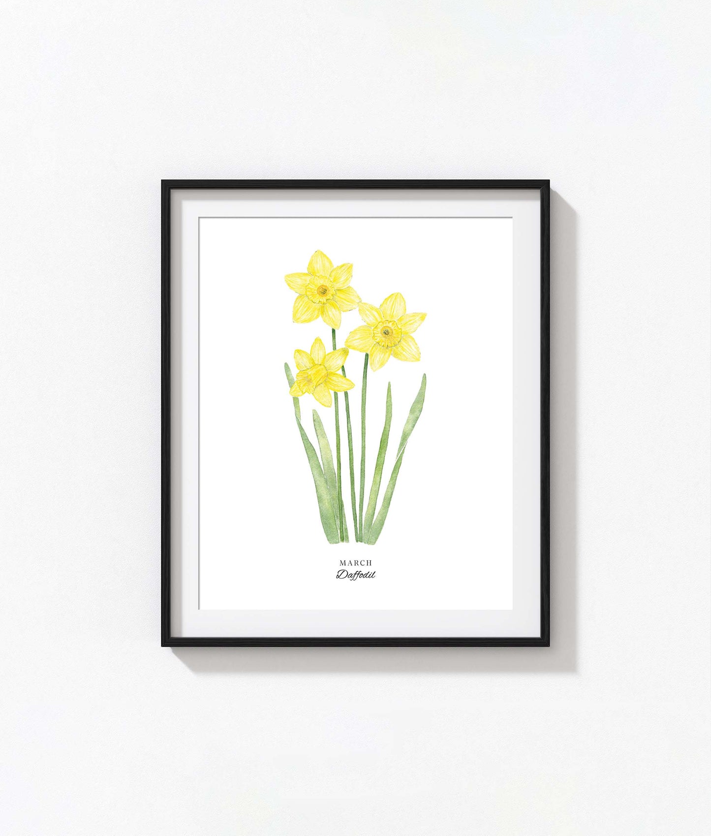 Daffodil Art Print, March Birth Flower