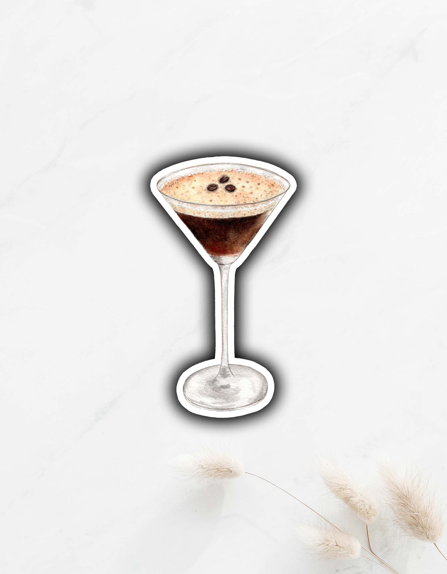Espresso Martini Sticker 3"x1.7"