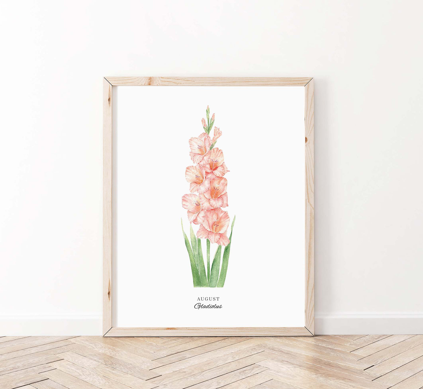 Gladiolus Art Print, August Birth Flower