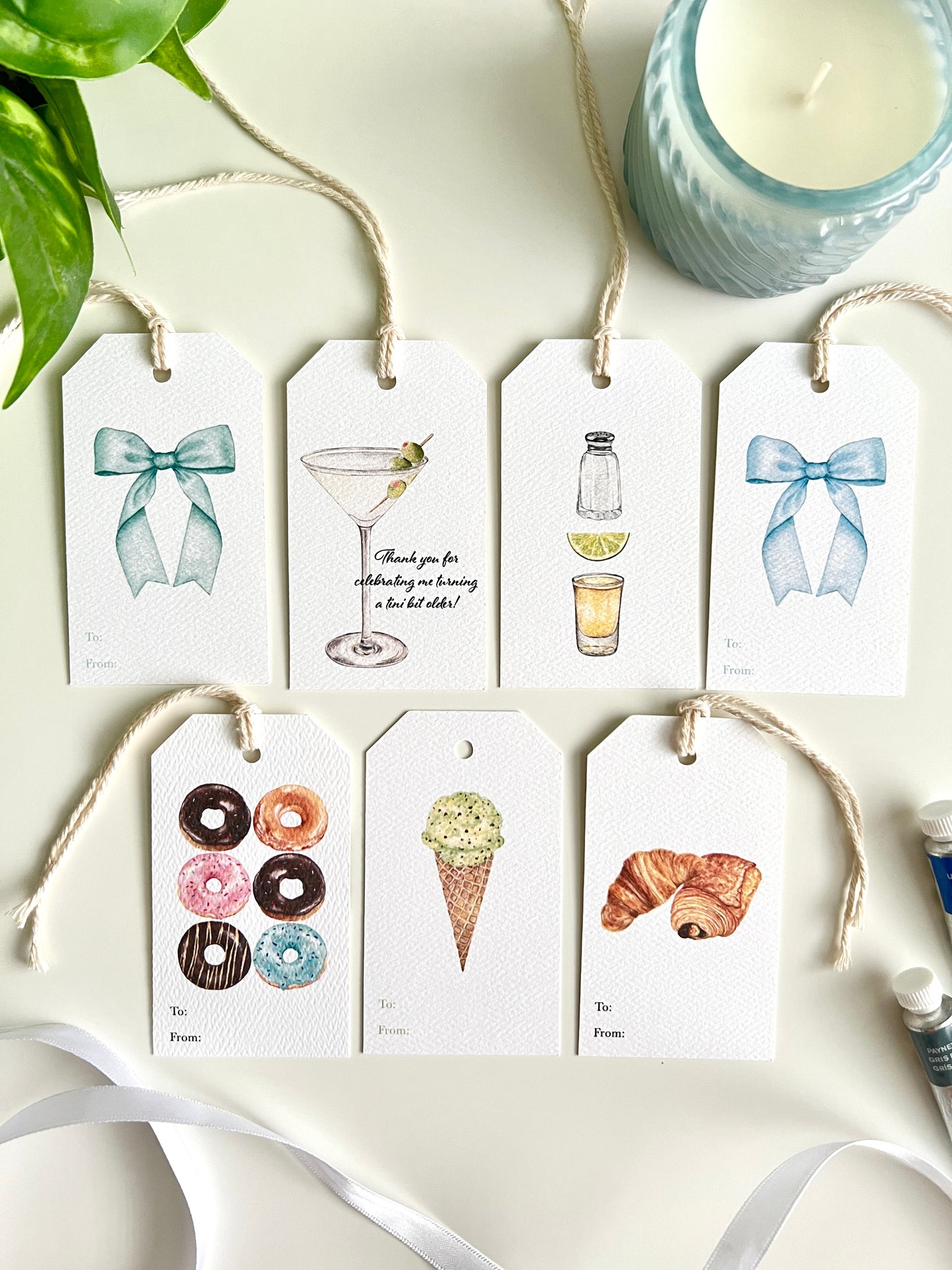 Mint Chocolate Chip Ice Cream Gift Tag