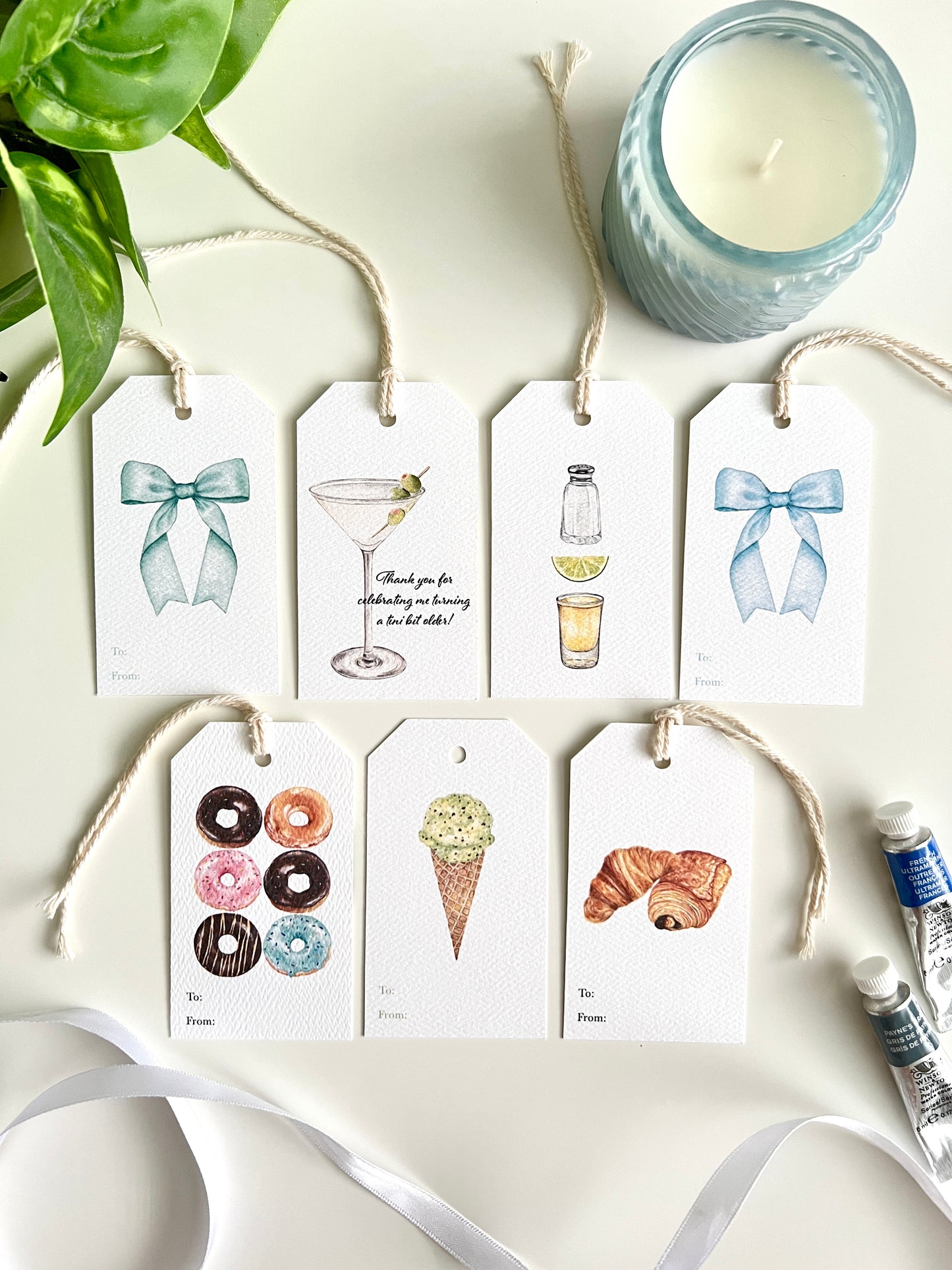 Mint Chocolate Chip Ice Cream Gift Tag