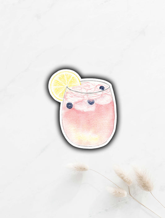 Huckleberry Vodka Pink Lemonade Sticker 3"x2.6"