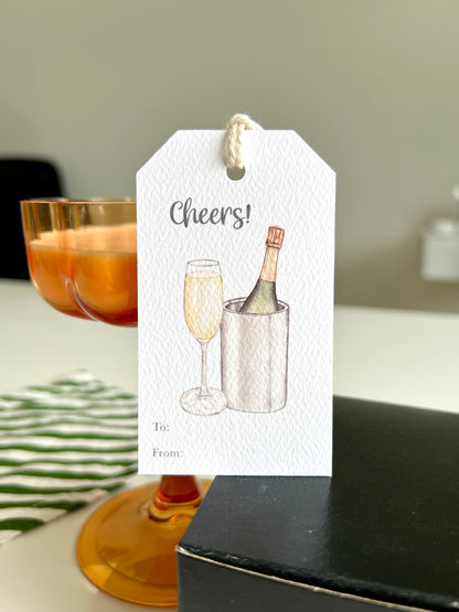 Champagne Gift Tag