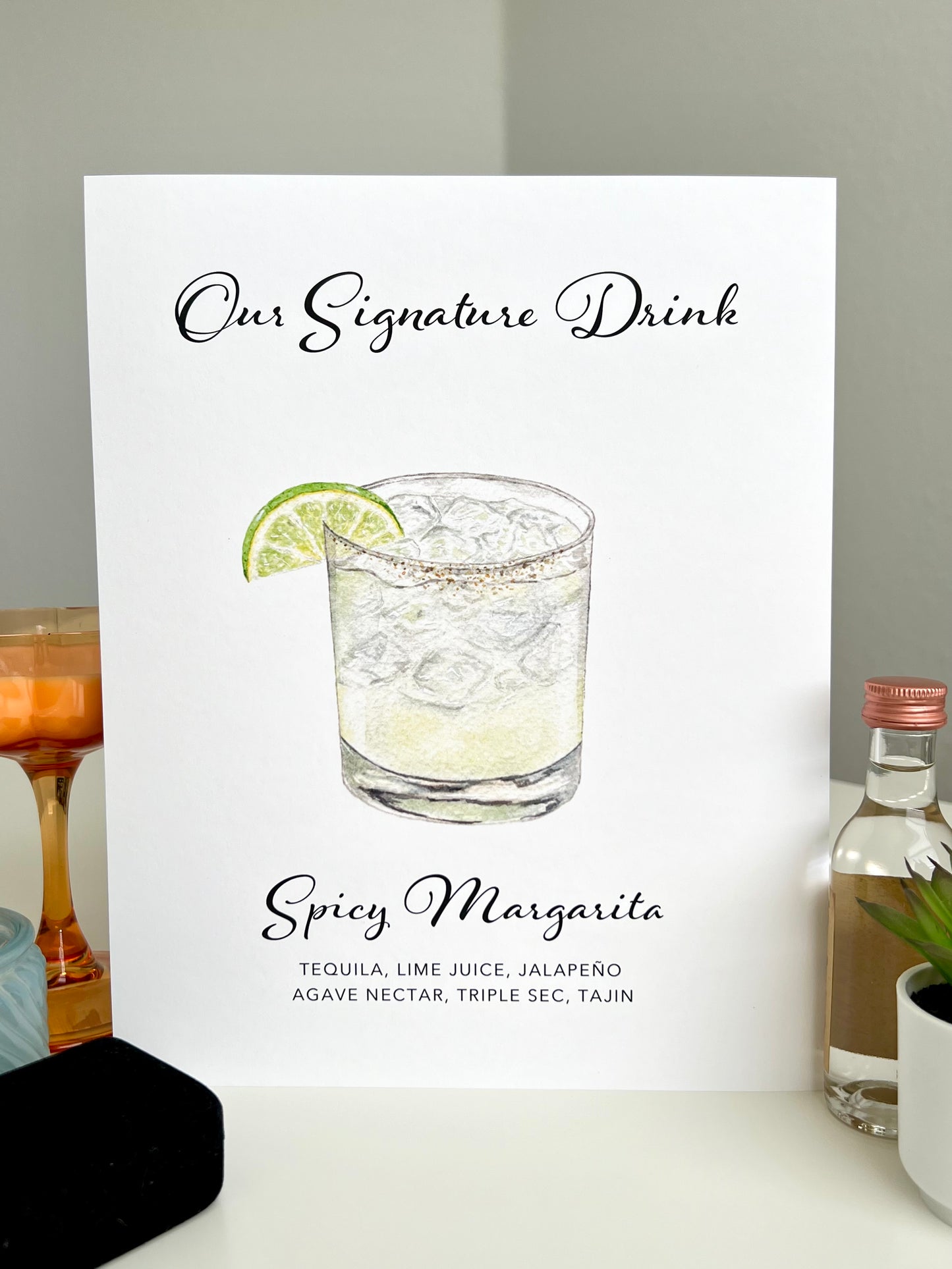Our Signature Drink Sign, Semi Custom
