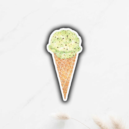 Mint Chocolate Chip Ice Cream Sticker