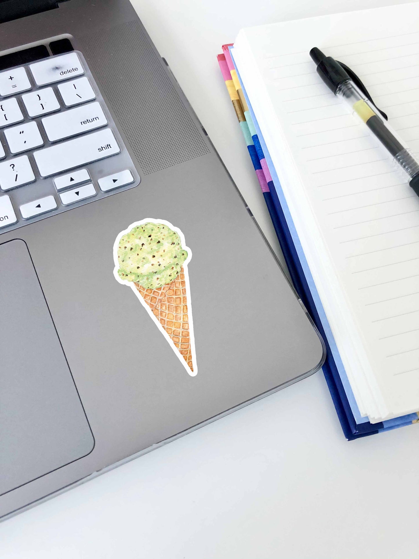 Mint Chocolate Chip Ice Cream Sticker