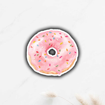 Pink Glazed Sprinkle Donut